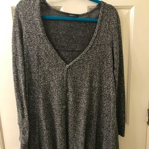 Long sleeve high low tunic